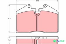 TRW DISC BRAKE BRAKE PAD SET