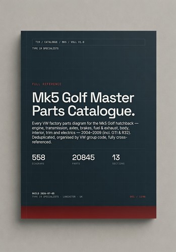 Golf mk5 r32 master parts - vw,