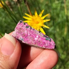 Cobalt Calcite Raw Pink Crystal Rough Mini Cluster Specimen Mineral Natural
