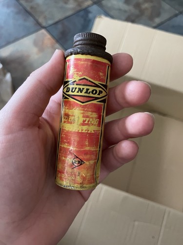 Vintage dunlop tin - vintage,