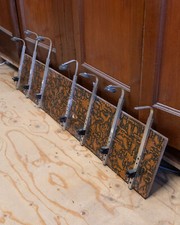 Mid Century Copper Rack of 7