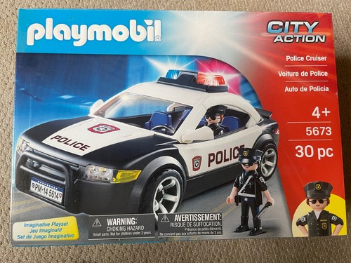Playmobil police car set - car,