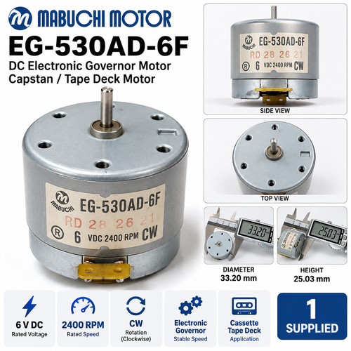 Mabuchi 530ad vdc 2400 - mabuchi, eg-530ad-6f