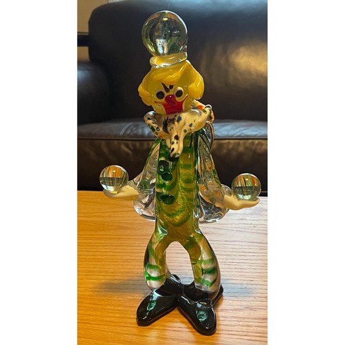 Murano glass clown figurine - murano,