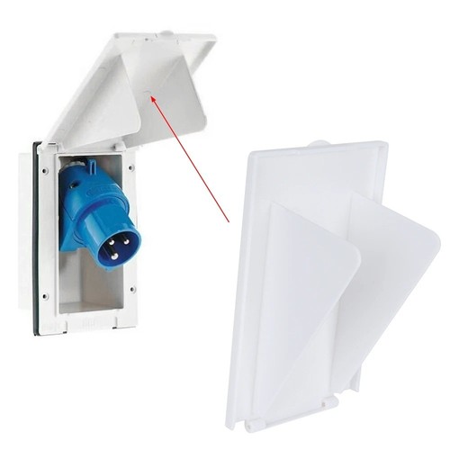 230v mains hook inlet - up,