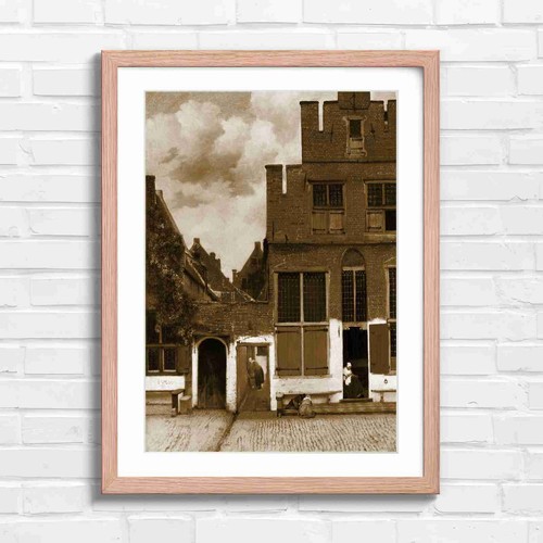 Dutch street scene with brick - dutch,