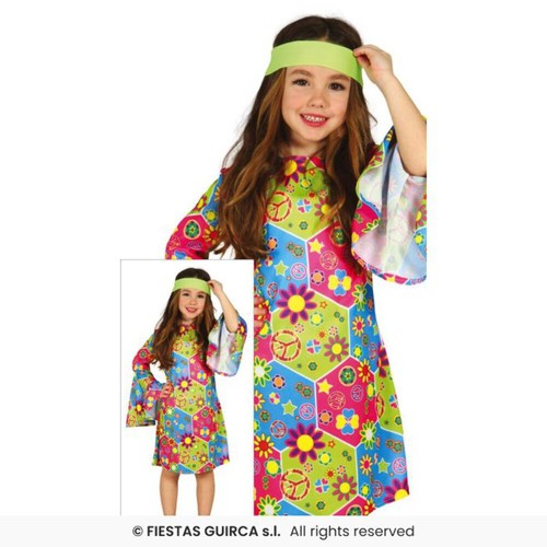 Girls hippie dress - hippie, 60s