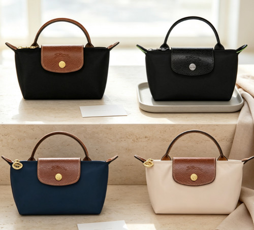 Longchamp mini black - longchamp, nylon