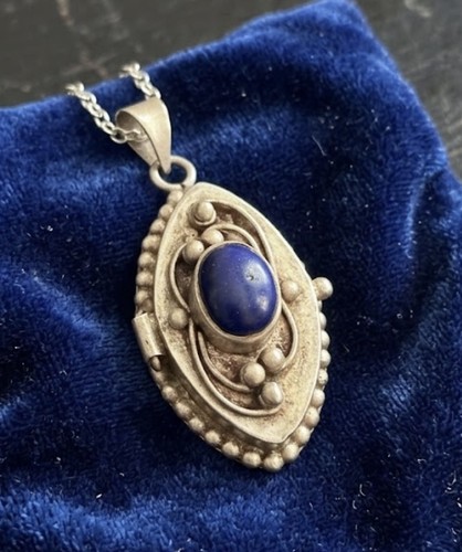 Vintage blue lapis lazuli 925 - lapis,