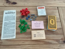 JOB LOT of old Monopoly spares -  incomplete - for spares and repairs