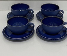  4x Denby Pottery Blue Reflex