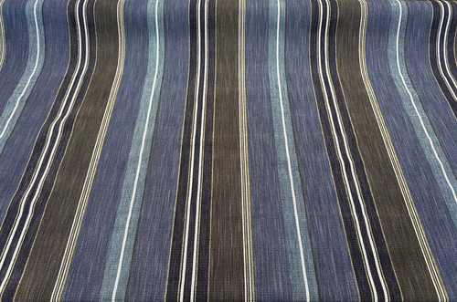 Zola earth blue - italian, stripe