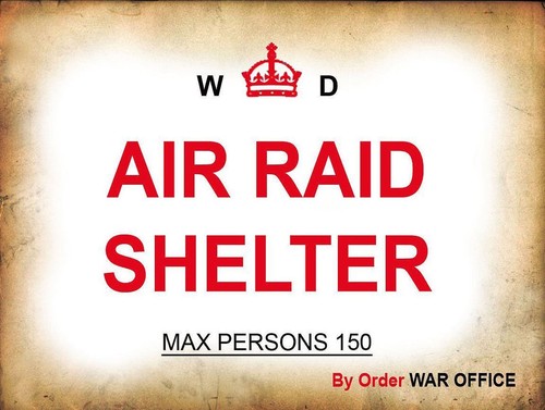 Air raid shelter retro metal - air,