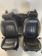 JAGUAR X TYPE SALOON FRONT AND REAR SEAT BENCH SEATS LEATHER BLACK 