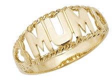 Mum Ring 9ct Carat Yellow Gold