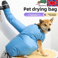 Pet Drying Bag Dog Cat Grooming Fast Dry Coat Blower Hair Dryer Tool UK