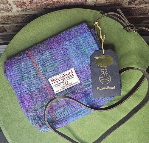 Harris tweed crossbody bag - tweed,