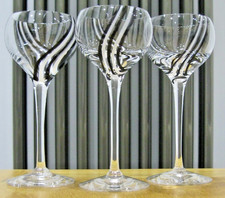 3x Caithness Crystal Panache