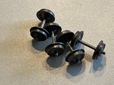 HORNBY DUBLO OO GAUGE - 4 x 3-RAIL AXLES / WHEELS