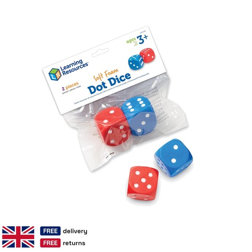 Set giant foam dot dice - 2,