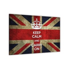 Union Jack Keep Calm Canvas