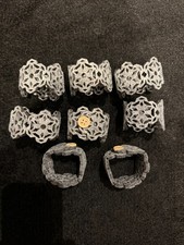 John Lewis Grey Felt Snowflake Napkin Rings Set of 8 Christmas Tablescape Dining