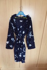 BOYS DRESSING GOWN - ROBE: BLUE ZOO: SPACE THEME AGED 11/12: USED