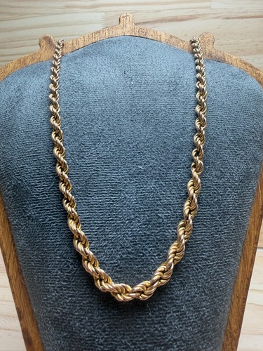 9ct yellow gold rope chain - 9ct,