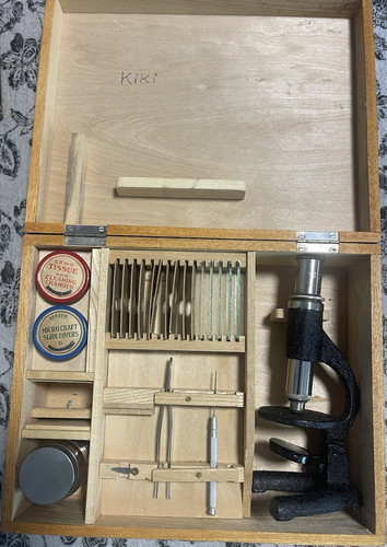 Vintage microscope kit - vintage, w/
