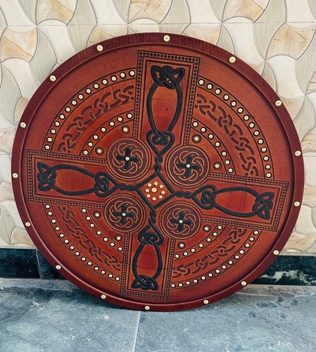 Scottish targe wooden celtic - targe,