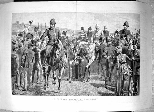 Antique old print - old,
