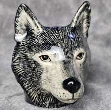 Quail Ceramics Wolf Face Egg