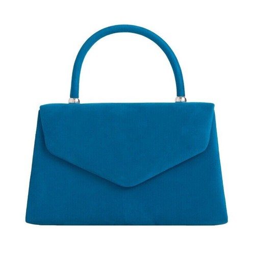 Women faux suede clutch - faux,