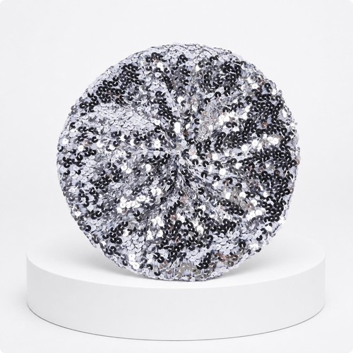 Sequin beret glitter - beret,