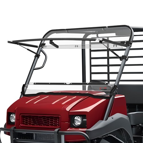 Flip front windshield - front, clear