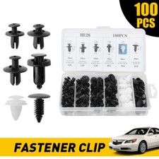 100pcs Car Body Plastic Auto Fasteners Push Trim Clips Pin Rivet Bumper Kits
