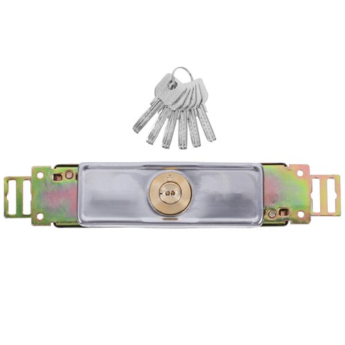 Garage door lock with keys - door,