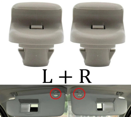 Pair sun visor clip holder - visor,