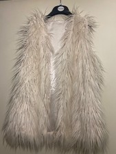 Shaggy Faux Fur Cream Gilet