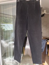 Black High Waist Side Zip Jeans 14 Long