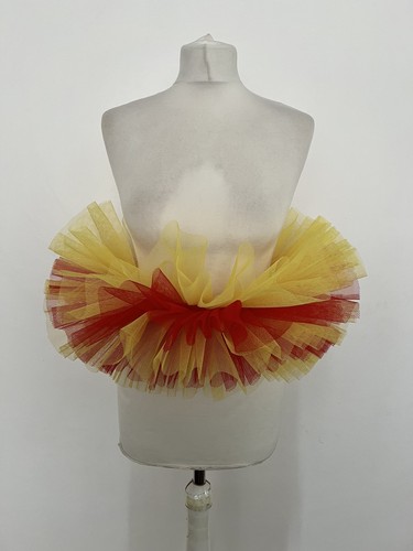 Bespoke red yellow stiff net - bespoke,