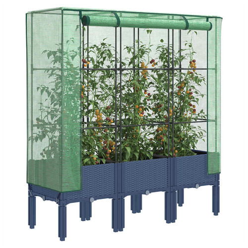 Raised bed greenhouse - bed,