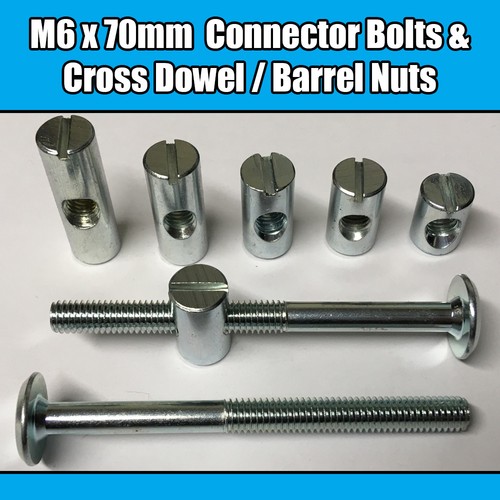 70mm furniture connector - m6,