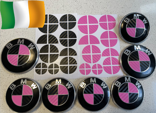 Black pink carbon fibre bmw - fibre,