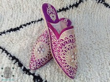 Women’s slippers Moroccan slippers flat mules Morocco slip ons backless shoes