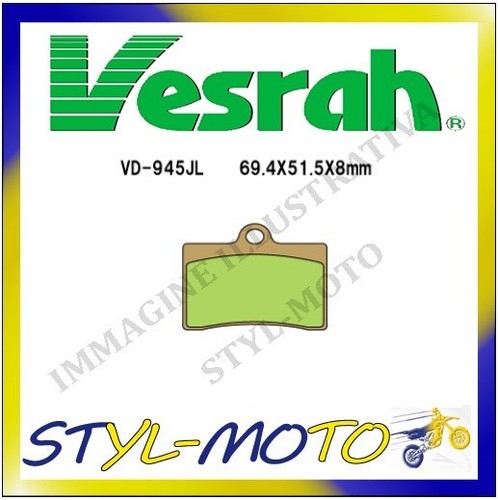 945jl sintered front brake - vd-945jl,