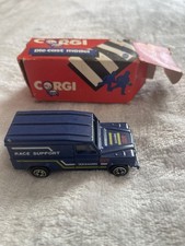Boxed Corgi Die Cast Metal Land Rover Race Support Vehicle