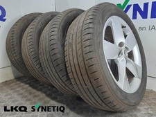 Genuine 17 Inch SKODA KAROQ Alloy Wheels & 215/55/17 Yokohama Tyres 57A601025H 
