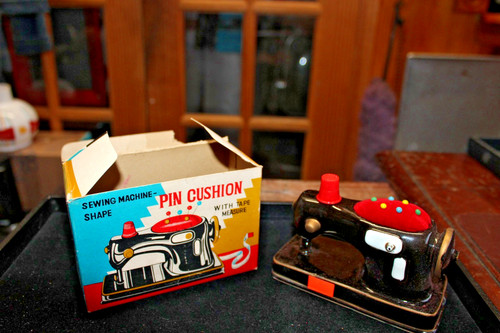 1950 ceramic sewing - ceramic, machine