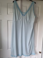 VTG Blue full slip petticoat plus size 18/20